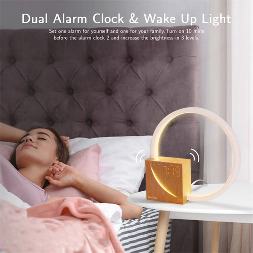 Bedside Lamp Touch Table Lamp With Natural Sounds, Desk Lamp With