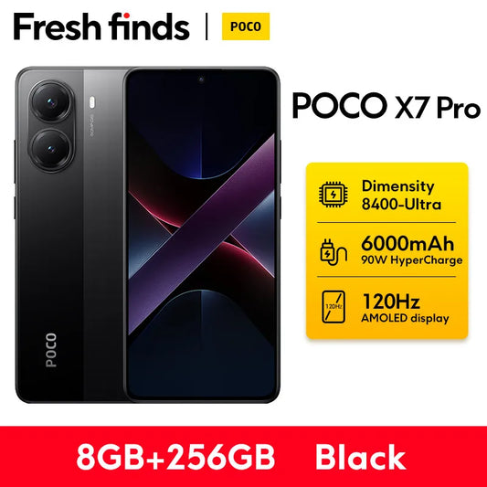 【World Premiere】 X7 Pro Smartphone Dimensity 8400-Ultra 6000Mah 50MP Camera with OIS 120Hz NFC 5G