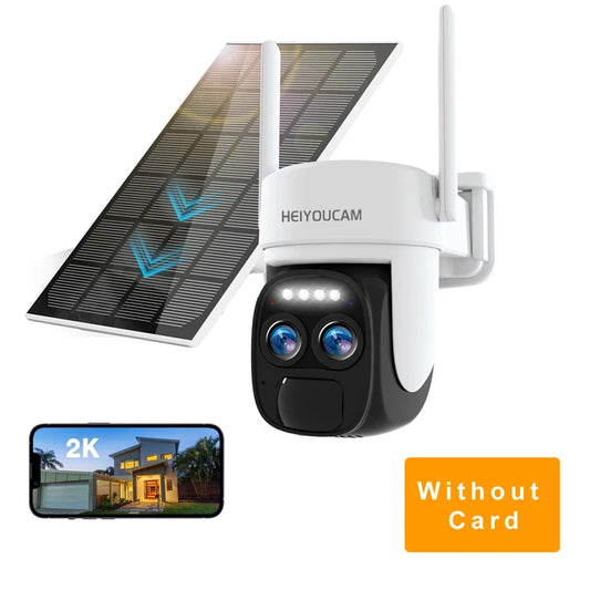 Security Cameras Wireless Outdoor Solar,2K Battery Powered Outdoor Cameras, PIR Motion Detection,2-Way Talk, IP66 Waterproof