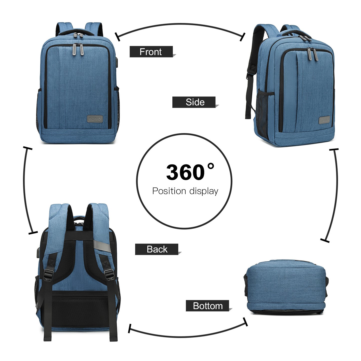 Large Laptop Backpack for 17.3" Laptops | Travel Rucksack for Men & Women