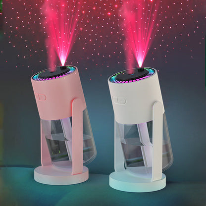 New Projection Starry Sky Top Ambient Light Humidifier Small Portable