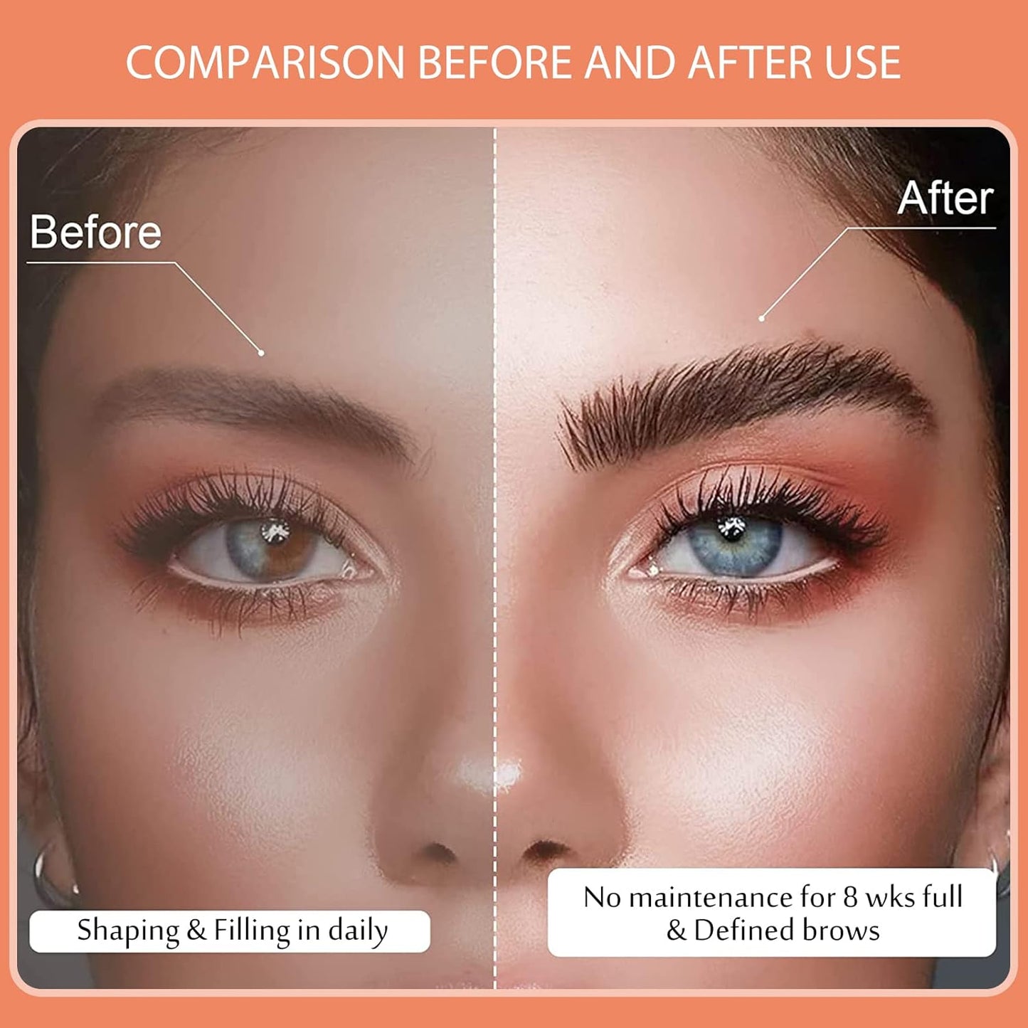 Eyebrow Lamination Kit,Professional Brow Lift Kit Premium Eyebrow Lift Kit Trendy Fuller Brow Look Semi-Permanent Tinting Make Brow Lifted Suitable Result Lasts 6 Weeks for Home Salon Makeup Use