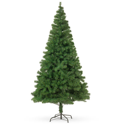 3FT-8FT Christmas Tree Pine Bushy Green Artificial Xmas Tree with Metal Stand UK