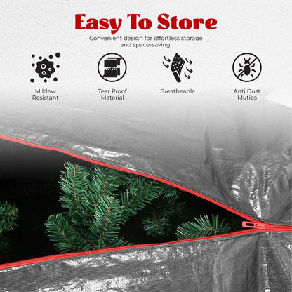 3FT-8FT Christmas Tree Pine Bushy Green Artificial Xmas Tree with Metal Stand UK