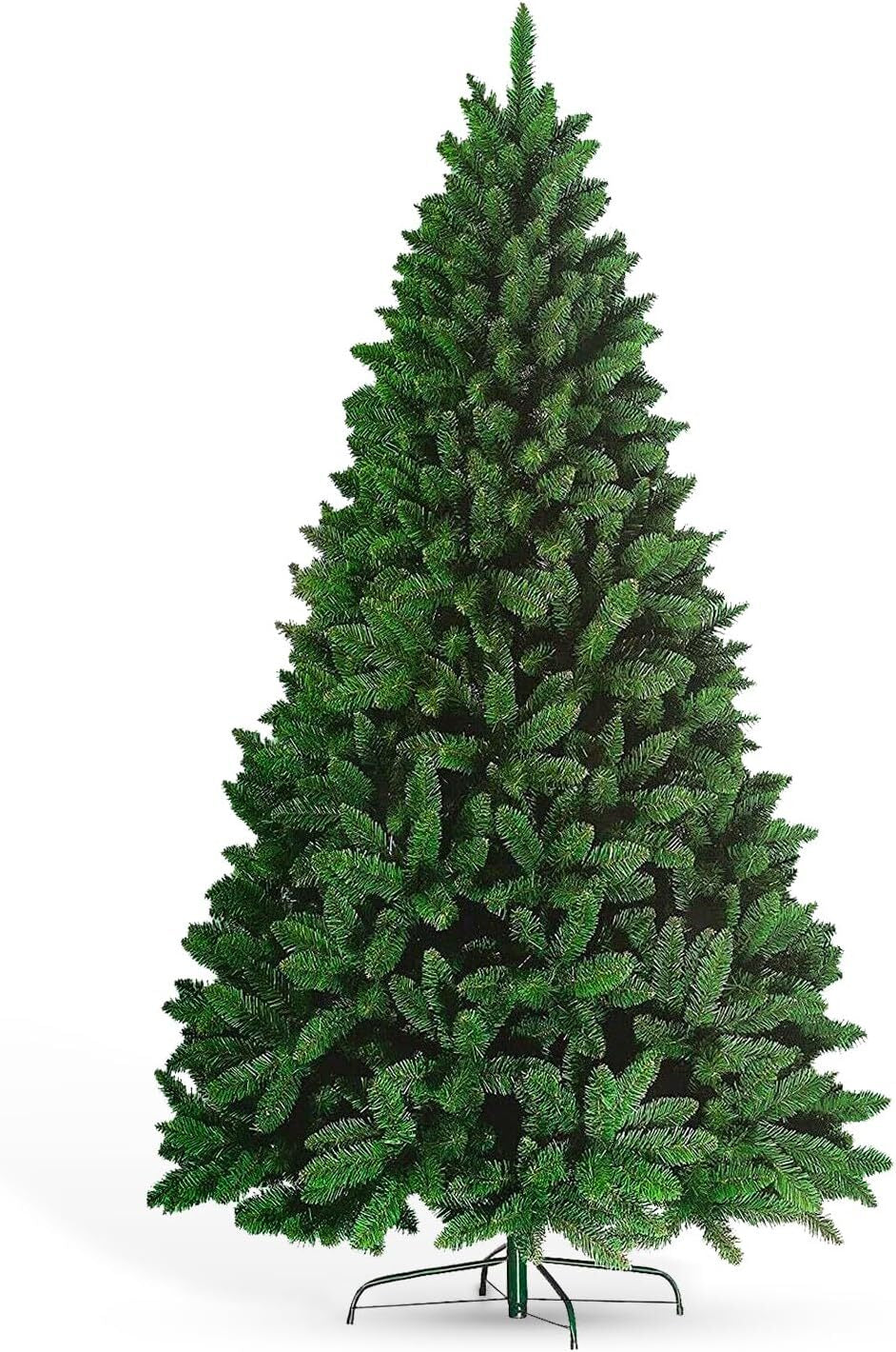 3FT-8FT Christmas Tree Pine Bushy Green Artificial Xmas Tree with Metal Stand UK