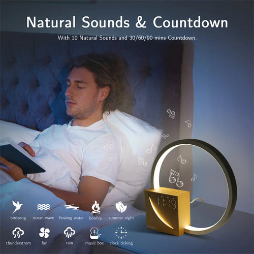 Bedside Lamp Touch Table Lamp With Natural Sounds, Desk Lamp With