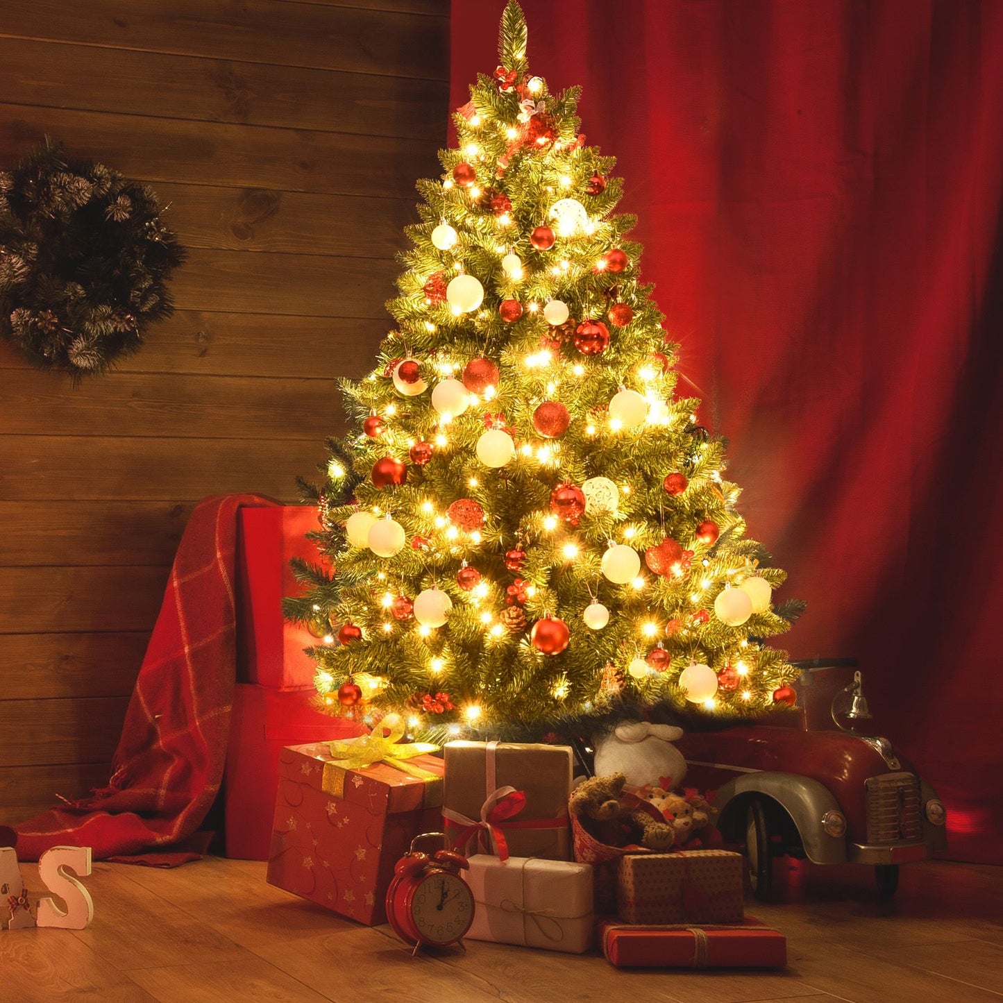 Artificial Christmas Tree 4.5FT Hinged Christmas Tree with 516 Branch Tips