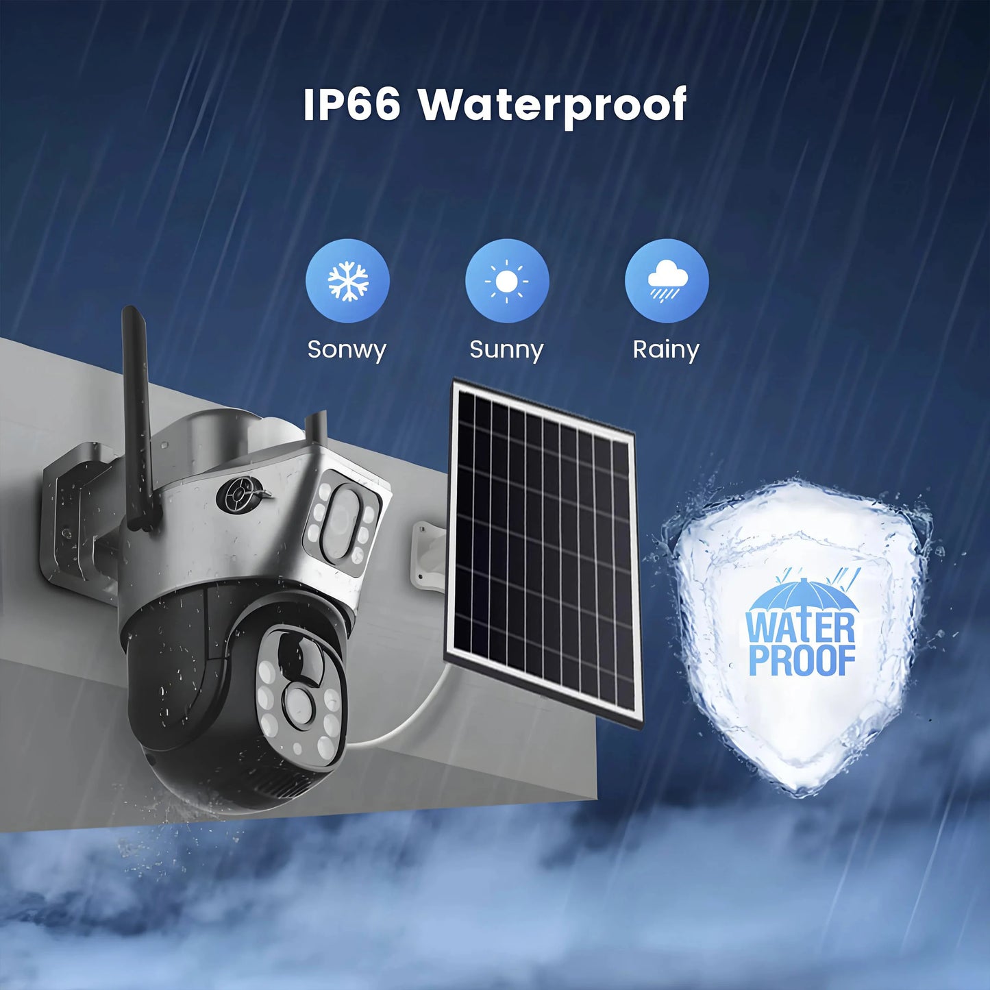 4G Solar Camera Outdoor Waterproof Wifi Security Cameras 4K 8MP HD Color Night Vision IP Wireless CCTV Surveillance PTZ Network
