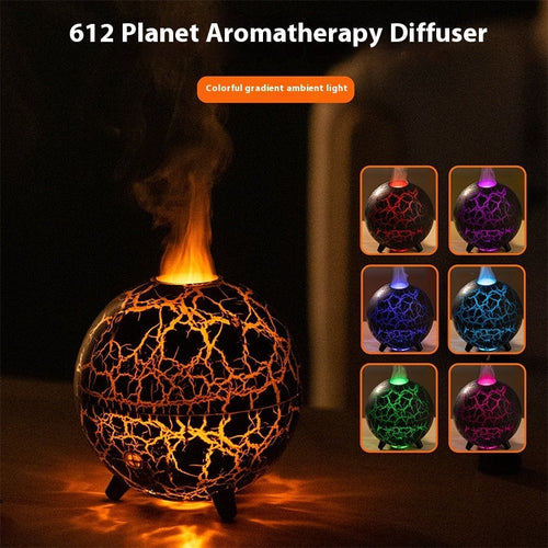 Creative Planet Colorful Atmosphere Lamp USB Humidifier 200ML Water