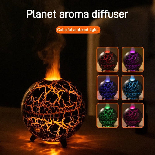 Creative Planet Colorful Atmosphere Lamp USB Humidifier 200ML Water