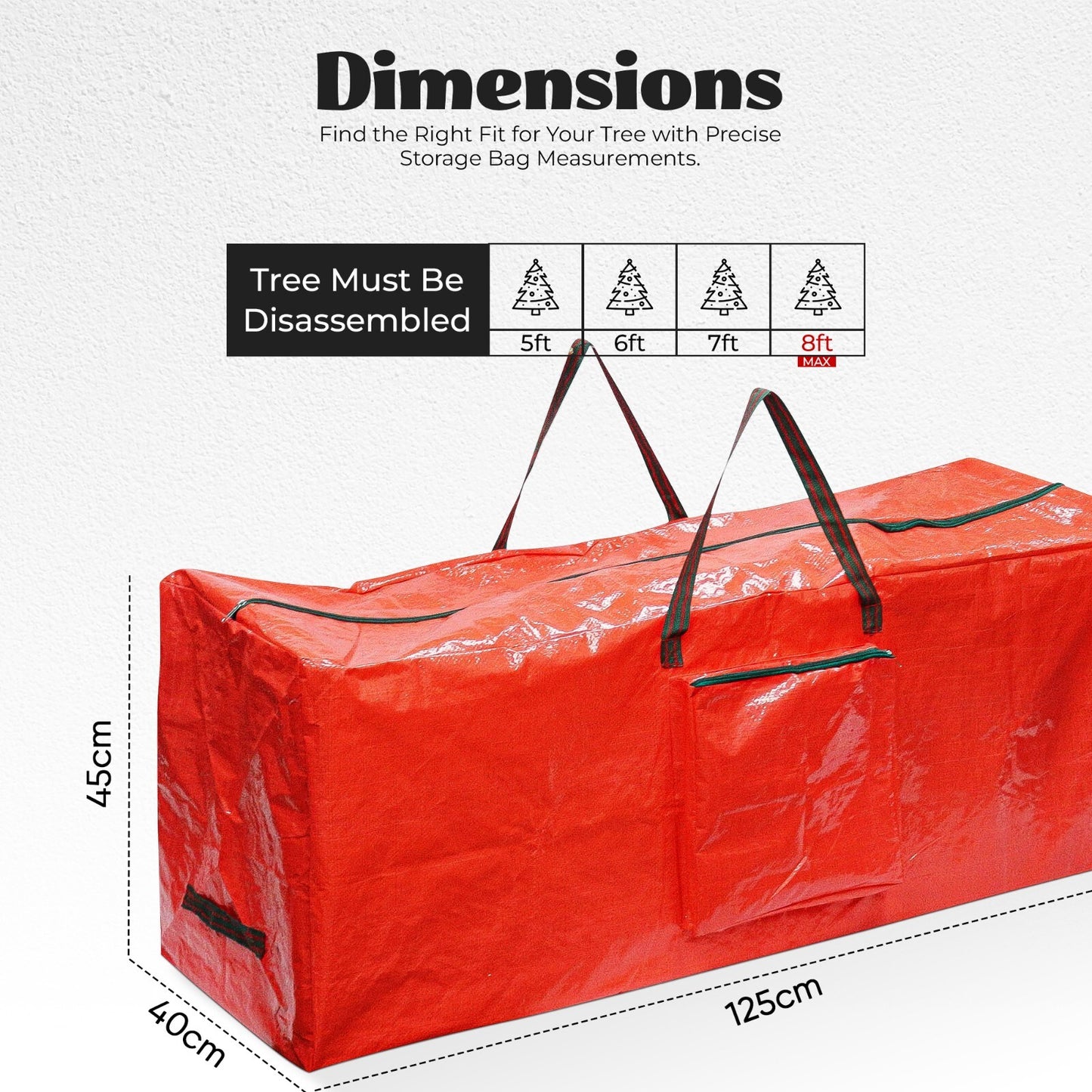 3FT-8FT Christmas Tree Pine Bushy Green Artificial Xmas Tree with Metal Stand UK