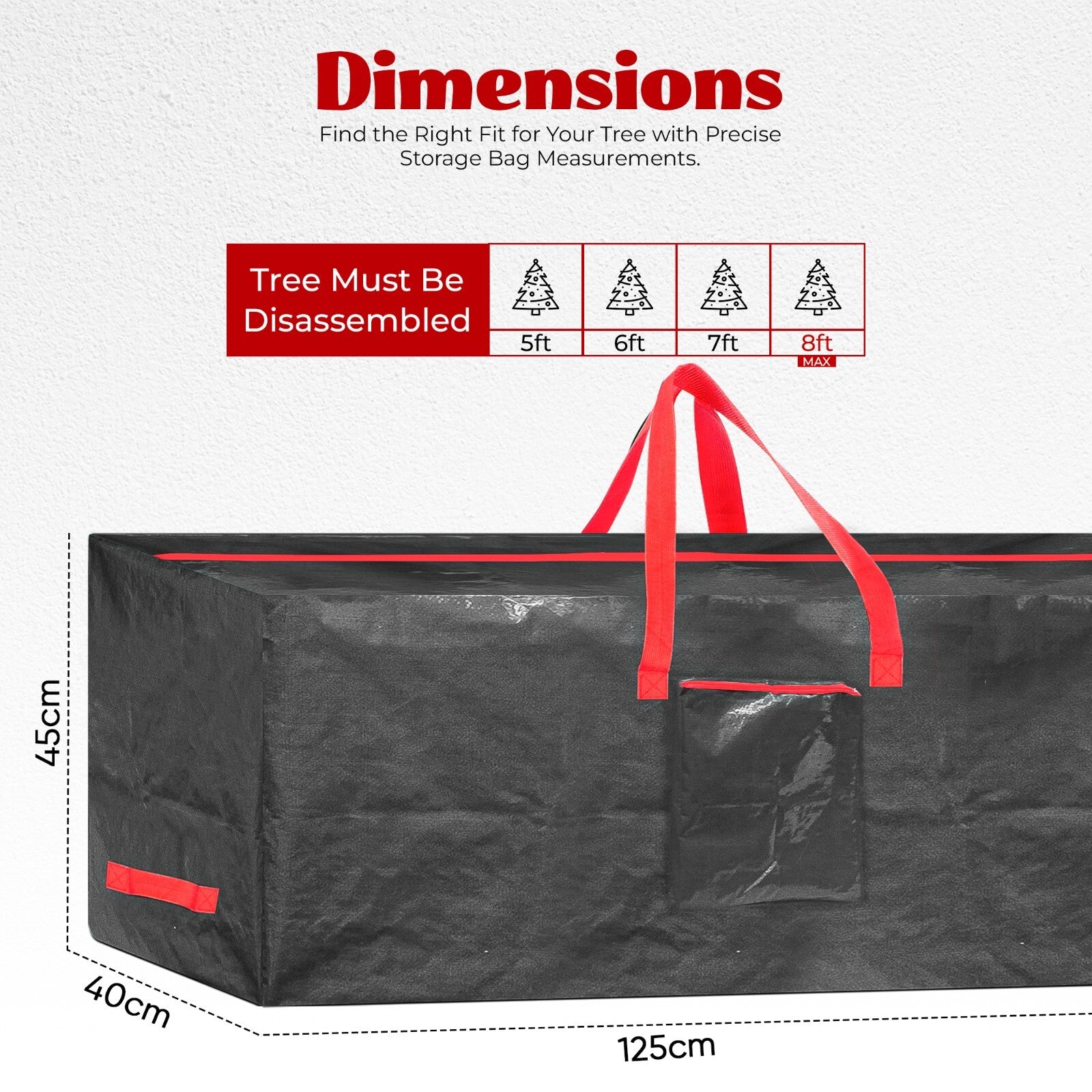 3FT-8FT Christmas Tree Pine Bushy Green Artificial Xmas Tree with Metal Stand UK